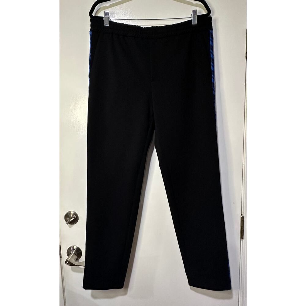 J. Lindeberg Men's Sasha DS Jersey Twill Black Blue Pants Size 52 US LG 34" NWT